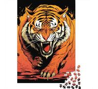 Jigsaws Puzzle for Adults Tiger 1000 Piece Jigsaw Puzzles Paper Jigsaw for Age 18 Years Up Challenging Game 1000pcs (38x26cm)