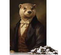 Jigsaws Puzzle for Adults Victorian Otter Elegance 1000 Piece Paper Jigsaw Puzzles for Age 18 Years Up Challenging Game 1000pcs (75x50cm)