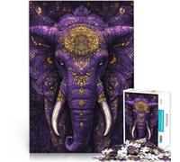 Jigsaws Puzzles 1000 Piece For Adults teenagers elephant king art Made of cardboard，Suitable for ages 14 and up Brainteaser deal as gifts for the whole family 。size：26x38cm/10.24x14.96inch