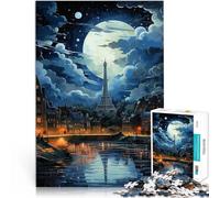 Jigsaws Puzzles 1000 Piece For Adults teenagers wonderful night Made of cardboard Suitable for ages 14 and up Improve memory gifts for friends and family。size:38x52cm/14.96x20.47inch