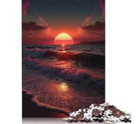 Jigsaws Puzzles 1000 Pieces Adult Puzzle Beautiful Sunset Puzzles Jigsaws Art Diy Game Gift Toy Family Game 1000pcs (75x50cm)