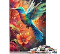 Jigsaws Puzzles 1000 Pieces Adult Puzzle Colourful Hummingbirds Puzzles Jigsaws Art Diy Game Gift Toy Family Game 1000pcs (75x50cm)