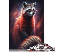 Jigsaws Puzzles 1000 Pieces Adult Puzzle Galaxy Red Raccoon Puzzles Jigsaws Art Diy Game Gift Toy Family Game 1000pcs (75x50cm)