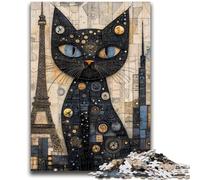 Jigsaws Puzzles 1000 Pieces for Adults Gifts Abstract Cat for Age 14 Years And over Decompressing Intellectual Educational Toy Great Gift 26x38cm