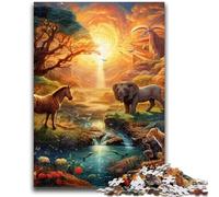 Jigsaws Puzzles 1000 Pieces for Adults Gifts African Animals Puzzles for Teenagers,for Educational Game Challenge Toy Birthday Present, Gifts, Wall Art (50x75cm)