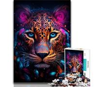 Jigsaws Puzzles 1000 Pieces for Adults Gifts African Leopard Adult Jigsaw,Learning Educational Toys Family Games Unique Birthday And Gifts (size 38x26cm)