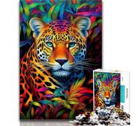 Jigsaws Puzzles 1000 Pieces for Adults Gifts African Leopard Jigsaw,Stress Reliever Staycation Kill Time Home Decoration Toys (size 38x26cm)