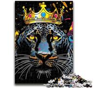 Jigsaws Puzzles 1000 Pieces for Adults Gifts African Leopard Puzzles for Adults,Stress Reliever Difficult Challenge Secret Santa Gifts (50x75cm)