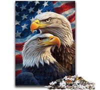 Jigsaws Puzzles 1000 Pieces for Adults Gifts American Flag Eagle for Age 14+ Educational Games For Adults And Teenagers Artwork Gift 50x75cm