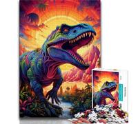 Jigsaws Puzzles 1000 Pieces for Adults Gifts Ancient Dinosaurs Jigsaw,Stress Reliever Staycation Kill Time Home Decoration Toys (size 75x50cm)