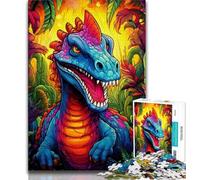 Jigsaws Puzzles 1000 Pieces for Adults Gifts Ancient Dinosaurs Puzzles,Educational Games Home Decoration Suitable for Desktop Decoration (size 38x26cm)