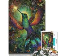 Jigsaws Puzzles 1000 Pieces for Adults Gifts Animal Hummingbird,Educational Games Home Decoration Educational Game for Birthday,Chrismas (75x50cm)
