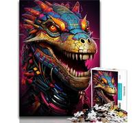 Jigsaws Puzzles 1000 Pieces for Adults Gifts Animal Nile Crocodiles,Stress Reliever Staycation Kill Time with Matching Poster And Trivia Sheet (38x26cm)