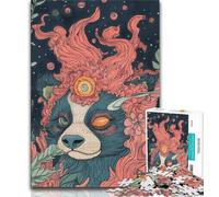 Jigsaws Puzzles 1000 Pieces for Adults Gifts Animal Panda Art,Vibrant And Unique Design Relaxing & Challenging Puzzle Experience (75x50cm)