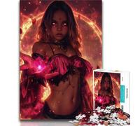 Jigsaws Puzzles 1000 Pieces for Adults Gifts Anime Elf Girl Jigsaw,Stress Reliever Staycation Kill Time Home Decoration Toys (size 75x50cm)