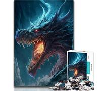 Jigsaws Puzzles 1000 Pieces for Adults Gifts Art Ice Dragon Adult Jigsaw,Learning Educational Toys Family Games Unique Birthday And Gifts (size 75x50cm)