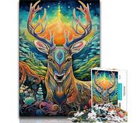 Jigsaws Puzzles 1000 Pieces for Adults Gifts Art Moose Teenager Puzzles,Quiz Game Wall Decoration Unique Birthday And Xmas Gifts 26x38cm