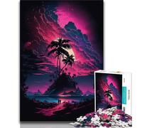 Jigsaws Puzzles 1000 Pieces for Adults Gifts AstroIsland with Tropical Clouds 1000 Piece Puzzle,Perfect for Game Nights, Colorful Toy for Home Gift (size 38x26cm)