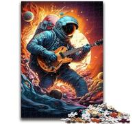 Jigsaws Puzzles 1000 Pieces for Adults Gifts Astronaut Guitar 1000 Pieces for Teenagers,Perfect for Game Nights, Colorful Toy for Home Gift (26x38cm)
