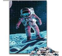 Jigsaws Puzzles 1000 Pieces for Adults Gifts Astronauts on The Moon Decompressing Intellectual Educational Toy Great Gifts And Toys 50x75cm