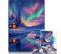 Jigsaws Puzzles 1000 Pieces for Adults Gifts Aurora Adult Jigsaw,Challenging Game Gifts for Is Ideal As A Gift for The Whole Family (size 75x50cm)