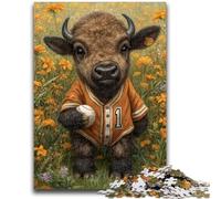 Jigsaws Puzzles 1000 Pieces for Adults Gifts Baby Buffalo Adult Jigsaw,Decompressing Intellectual Educational Toy Perfect Decoration (50x75cm)