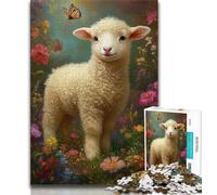 Jigsaws Puzzles 1000 Pieces for Adults Gifts Baby Sheep,Help The Brain Exercise Addictive Toys to Cultivate Patience Gift For Birthdays 50x75cm