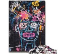 Jigsaws Puzzles 1000 Pieces for Adults Gifts Basquiat-style Skull 1000 Pieces for Teenagers,Toys Educational Games Stress Relieving Unique Birthday And Gifts (75x50cm)