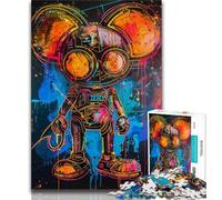 Jigsaws Puzzles 1000 Pieces for Adults Gifts Basquiat Style Teenager Puzzles,Interesting Stress Reduction Parent-child Interaction (size 38x26cm)