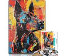 Jigsaws Puzzles 1000 Pieces for Adults Gifts Beauceron Dog Teenager Puzzles,Interesting Stress Reduction Parent-child Interaction (size 75x50cm)