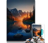 Jigsaws Puzzles 1000 Pieces for Adults Gifts Beautiful Mountains And Lakes,Challenging Difficult with Fully Interlocking Randomly Shaped Pieces (38x26cm)