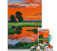 Jigsaws Puzzles 1000 Pieces for Adults Gifts Beautiful Sunrise 1000 Piece Jigsaw,Stress Reliever Difficult Challenge Suitable for Desktop Decoration (size 75x50cm)