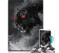 Jigsaws Puzzles 1000 Pieces for Adults Gifts Black And White Tiger,Challenging Difficult with Fully Interlocking Randomly Shaped Pieces (38x26cm)