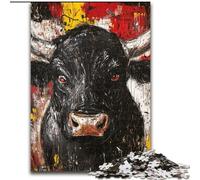 Jigsaws Puzzles 1000 Pieces for Adults Gifts Black Gold Bull, Decompressing Intellectual Educational Toy Is Ideal As Gifts for The Whole Family (Size 50x75cm)