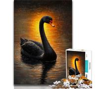 Jigsaws Puzzles 1000 Pieces for Adults Gifts Black Swan,Decompressing Intellectual Educational Toy Birthday Present,Gifts (75x50cm)