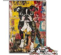 Jigsaws Puzzles 1000 Pieces for Adults Gifts Boxer Dog, Suitable for Ages 14 And Up Home Educational Games DIY Toys Artwork Gift (Size 26x38cm)