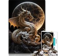 Jigsaws Puzzles 1000 Pieces for Adults Gifts Brave Dragon Adult Jigsaw,Challenging Game Gifts for Is Ideal As A Gift for The Whole Family (size 38x26cm)