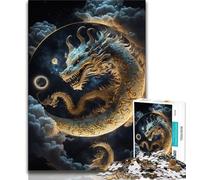 Jigsaws Puzzles 1000 Pieces for Adults Gifts Brave Dragon Adult Jigsaw,Challenging Game Gifts for Is Ideal As A Gift for The Whole Family (size 38x26cm)