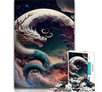 Jigsaws Puzzles 1000 Pieces for Adults Gifts Brave Dragon Jigsaw,Stress Reliever Staycation Kill Time Home Decoration Toys (size 38x26cm)