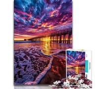 Jigsaws Puzzles 1000 Pieces for Adults Gifts Bridge at Sunset,Decompressing Intellectual Educational Toy Birthday Present,Gifts (38x26cm)