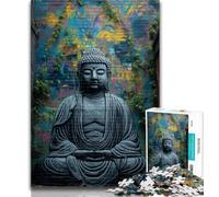 Jigsaws Puzzles 1000 Pieces for Adults Gifts Buddha Statues Adult Jigsaw,Decompressing Intellectual Educational Toy Perfect Decoration 38x26cm