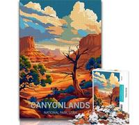 Jigsaws Puzzles 1000 Pieces for Adults Gifts Canyonlands National Park,Toys Educational Games Stress Relieving Unique Home Decor And Gifts (38x26cm)