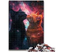 Jigsaws Puzzles 1000 Pieces for Adults Gifts Cat Couple Puzzles for Teenagers,for Educational Game Challenge Toy Birthday Present, Gifts, Wall Art (38x26cm)