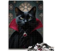 Jigsaws Puzzles 1000 Pieces for Adults Gifts Cat from An Aristocratic Family Challenging Game And Family Play Educational Game for Birthday, Chrismas 26x38cm