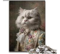 Jigsaws Puzzles 1000 Pieces for Adults Gifts Cat from An Aristocratic Family, Toys Educational Games Stress Relieving Unique Home Decor And Gifts (Size 50x75cm)