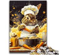 Jigsaws Puzzles 1000 Pieces for Adults Gifts Chef Rabbit Educational Stress Relief Toy Gifts for Friends And Family 50x75cm