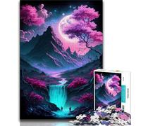 Jigsaws Puzzles 1000 Pieces for Adults Gifts Cherry Blossom Japan Art 1000 Piece Jigsaw,Enhance Love between Couples for Ages 14+ (size 75x50cm)