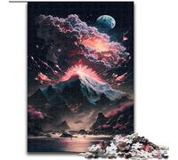 Jigsaws Puzzles 1000 Pieces for Adults Gifts Cherry Blossom Japan Art, Family Game Stress Reliever Difficult Challenge Enhance Love between Couples (Size 50x75cm)