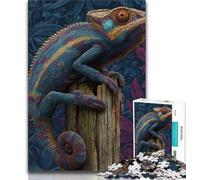 Jigsaws Puzzles 1000 Pieces for Adults Gifts Color Chameleon Puzzles for Teenagers,for Educational Game Challenge Toy Birthday Present, Gifts, Wall Art 26x38cm