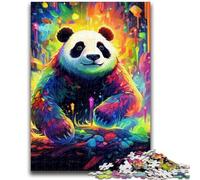 Jigsaws Puzzles 1000 Pieces for Adults Gifts Colorful Animal Panda 1000 Pieces for Teenagers,Perfect for Game Nights, Colorful Toy for Home Gift (26x38cm)